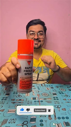 Rapid freeze spray 😱#shorts