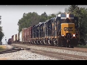 7 Engine All EMD Lashup!! OMG Must watch!! CSX 2246 GP30 Slug leading