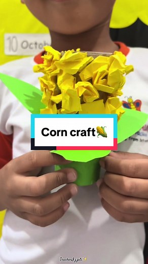 Kindergarten Corn Craft Activity | Art and Craft Ideas for Kids