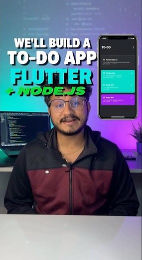 Learn Flutter + Node.js + MongoDB in One Project 🔥 (To-Do App Series) #flutter #todos #developer