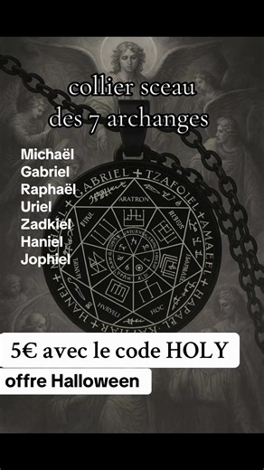 La médaille des 7 Archanges est un puissant talisman spirituel qui réunit les forces célestes des sept archanges principaux. Elle agit comme un bouclier énergétique et un canal de lumière divine, offrant protection, guidance et harmonie intérieure à celui ou celle qui la porte. ⸻ 1. Protection angélique complète Les sept archanges forment un cercle de lumière protectrice. Ensemble, ils créent une barrière vibratoire qui repousse les énergies basses et les influences négatives : • Michaël : le gr