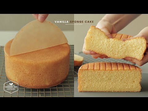 따라하면 무조건 성공하는! 스펀지 케이크 (공립법 제누와즈) 만들기 : Vanilla Sponge Cake (Genoise) Recipe | Cooking tree