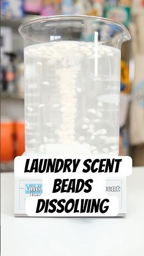 Laundry Scent Beads Dissolving #laundry #satisfying