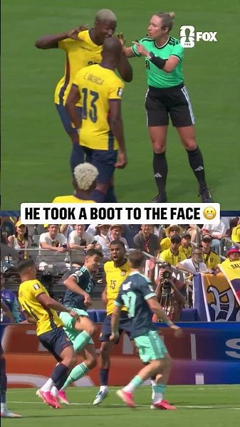 No foul called on Germany here on the play that led to a goal