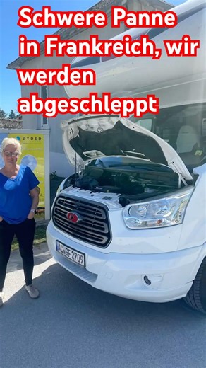 Breakdown in France! 🤮 We're being towed away!