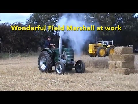Restored Field Marshall working and idling.