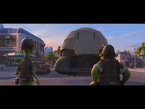 Planet 51 or Area 51 (2002) Chase/Rover Gets Arrested Scene