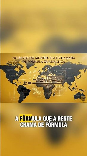 THE SECRET ABOUT THE QUADRATIC FORMULA THAT ONLY BRAZILIANS KNOW