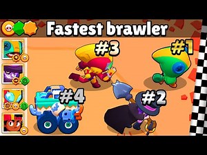 THE FASTEST BRAWLER | With SUPER, STAR, GADGET | Brawl Stars