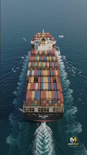 Inside the World's Largest Container Ship! 🚢😱 #shorts