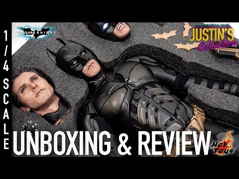 Hot Toys Batman The Dark Knight Trilogy 1/4 Scale Figure Unboxing & Review