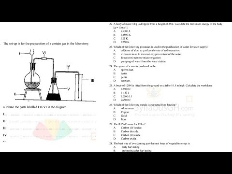WASSCE 2023 Integrated Science Objectives Past Question