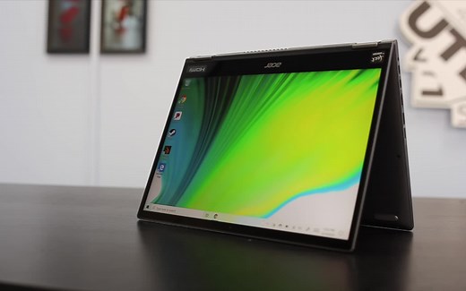 宏碁Acer Spin 5 I7-1065G7 2K 3：2屏幕二合一翻转本 简单上手体验视频