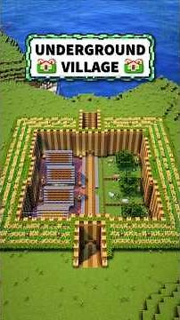 Minecraft Underground Village 🏡 #minecraftbuilding