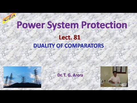 Power System ProtectionLect-81: Duality of Comparators