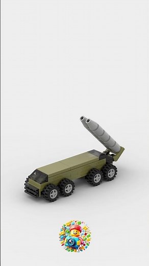 Mini LEGO Rocket Launcher — So Powerful! 🔥 #lego #rocket #military