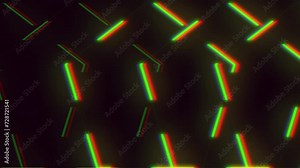 Colorful lines form a geometric pattern in this image. The lines feature a blend of vibrant red, green, and blue hues, creating an aesthetically pleasing display