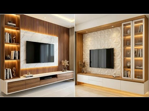Top 100 Modern Living Room TV Cabinet Designs 2026 | New TV Wall Units & Interior Decor Trends