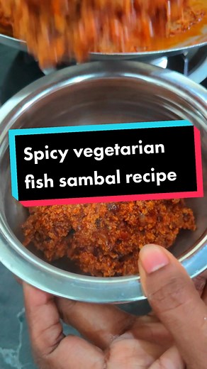 Spicy vegetarian fish sambal recipe. Sri Ari Pickle available in tiktok shop 🫰 #sriaripickle #veganrecipe #vegan