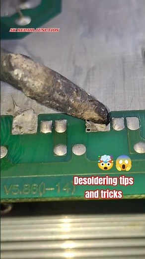 Desoldering hacks that save damaged boards #repair #hack #video #electronic