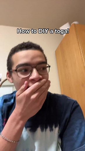 DIY Toga Frat Party Outfit Tutorial