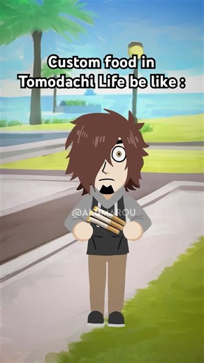 CUSTOM FOOD IN TOMODACHI LIFE BE LIKE | #tomodachilife #animationmeme #tomodachilifelivingthedream