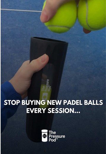 Stop throwing away your Padel balls, i used to do the same… Turns out I was throwing away €70-100 a month. Now I re-pressurize my Padel balls → 8–12 sessions from one set 💸 Same feel. Way less spending. Link in our bio ✅ #padel #padeltips #padeltraining #padellife