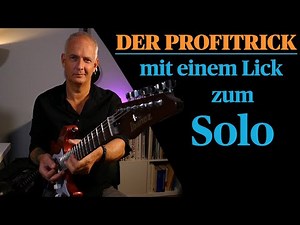Gitarre Blues-Solo GANZ EINFACH SPIELEN
