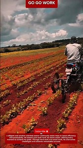 Motorized Cultivator Weeding Crop Rows #farming #farmer