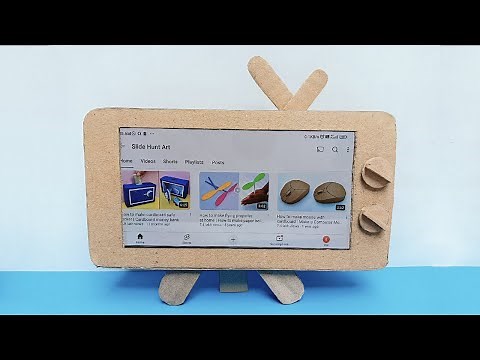 How to make cardboard phone stand | DIY phone stand | Cardboard crafts