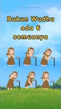 6 rukun wajib wudhu #shorts #edukasi #wudhu
