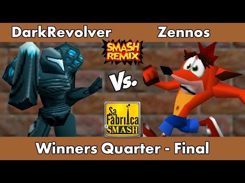 Sa Fàbrica de Smash 1 (REMIX) - DarkRevolver (Dark Samus) vs Zennos (Crash) - Winners Quarter Final