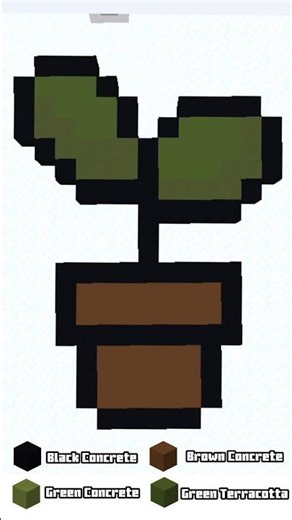 Plant - Minecraft Pixel Art #shorts #minecraft #pixelart