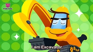 【史上最全英文儿歌单曲收集】I am excavator