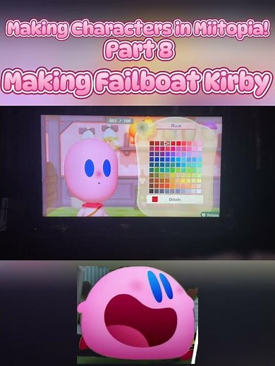 Making Characters in Miitopia #8 | Making ‪@failboat‬ Kirby