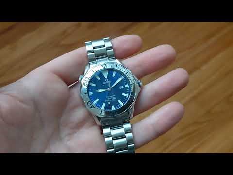 Omega Seamaster 2265.80 quartz watch: end of battery life indicator / jumping seconds hand.