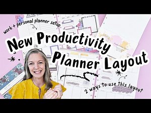 New Productivity Layout | Plan With Me for Work + Personal Planner