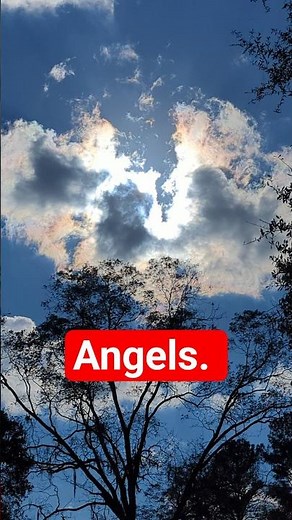 The Angels up in the clouds.