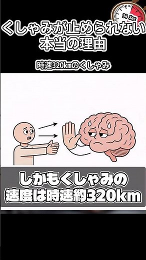 くしゃみが止められない本当の理由 #くしゃみ #脳幹 #脳科学 #雑学