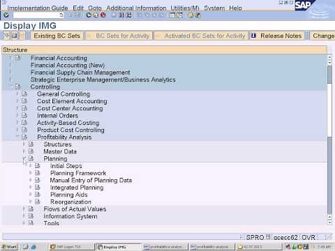 sap copa configuration - setup planning framework t code kepm