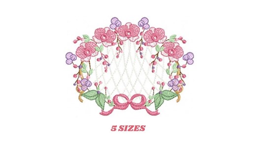 Orchid Flower Frame Embroidery Designs - Moth Phalaenopsis Machine Embroidery Pattern - Kitchen Tea Towel File - Instant Digital Download - Etsy