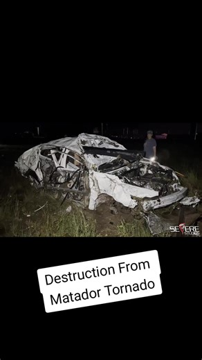 Aftermath of Extremely Violent Tornado that struck Matador, TX yesterday#storm#texas#weather#tornado#wind#damage#town#chasing#fyp