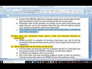 RTOS Tasks and Task States: Ready, Running and Blocked States