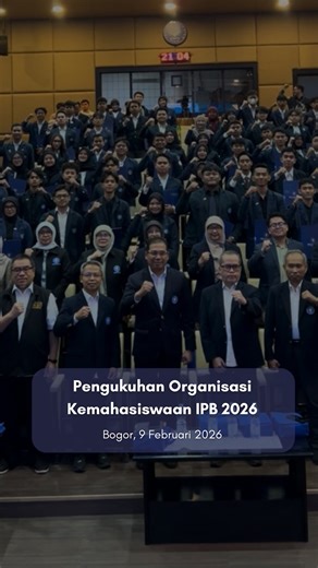 Pimpinan IPB University on Instagram: "IPB University menyelenggarakan Pengukuhan Organisasi Mahasiswa (Ormawa) IPB Tahun 2026 pada Senin, 9 Januari 2026 di Auditorium Andi Hakim Nasoetion IPB sebagai momentum penguatan peran dan dinamika kepemimpinan mahasiswa. Pada tahun 2026, jumlah Ormawa IPB tercatat sebanyak 200 organisasi, meningkat dari 184 Ormawa pada tahun 2025. Ormawa tersebut terdiri atas Ormawa Tingkat Pusat, Wilayah, Himpunan, Organisasi Mahasiswa Daerah (OMDA), Unit Kegiatan Mahas