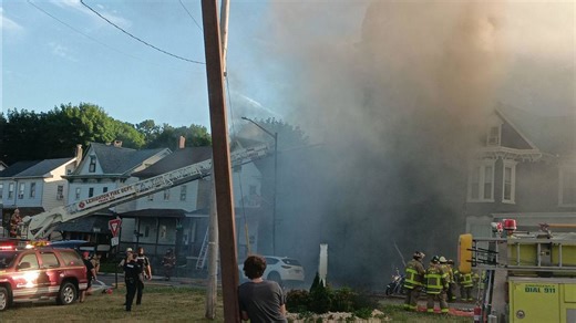Two families displaced after fire in Carbon County