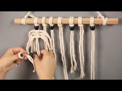 Dreamweaver DIY Macrame Feather Wall Hanging