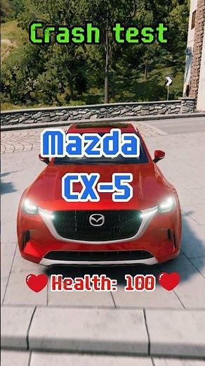 Crash test Mazda CX-5 in Beamng drive #crashtest #beamngdrive #gaming #automobile #crashdrive