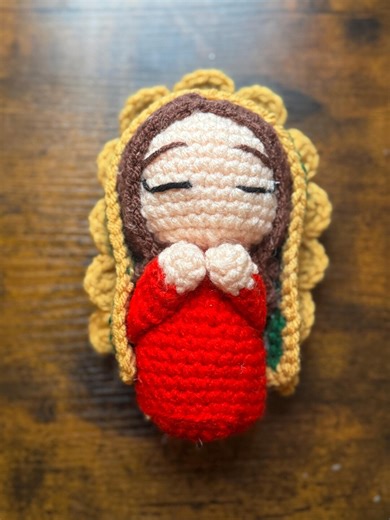 Crochet Virgin Mary Hanger/doll - Etsy
