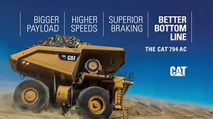 1.1K reactions · 228 shares | The Cat 794 AC electric-drive mining truck delivers up to 8% better payload, up to 8% better speed on grade, 40% more retarding power, and proven 90% physical availability. cat.com/794ac | Cat Mining | Facebook