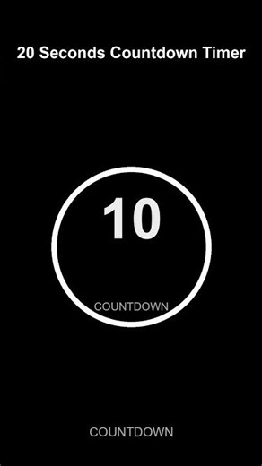 20 Second Timer | Visual Countdown